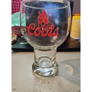 Vintage Coors Beer Glass 6.75” Tall – Classic Barware Collectible